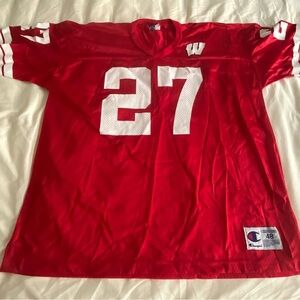 Wisconsin Badgers Vintage CHAMPION Size 48 XL Large Football Jersey NEW